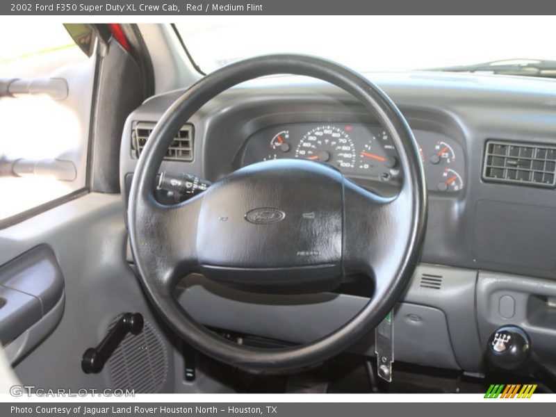 Red / Medium Flint 2002 Ford F350 Super Duty XL Crew Cab