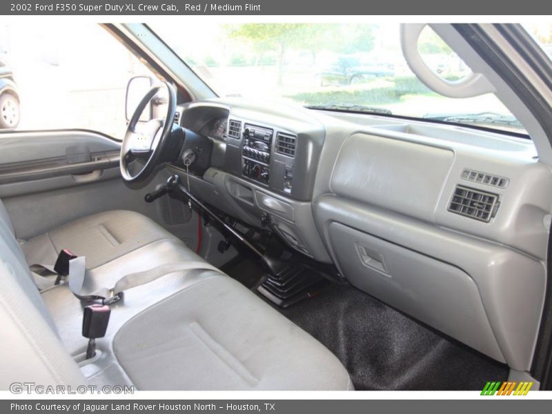 Red / Medium Flint 2002 Ford F350 Super Duty XL Crew Cab