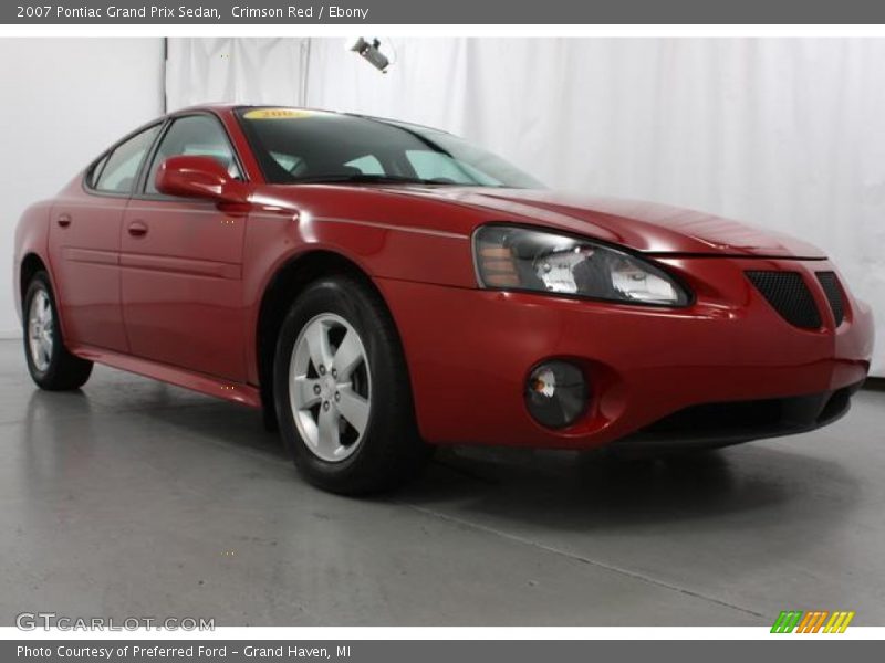 Crimson Red / Ebony 2007 Pontiac Grand Prix Sedan