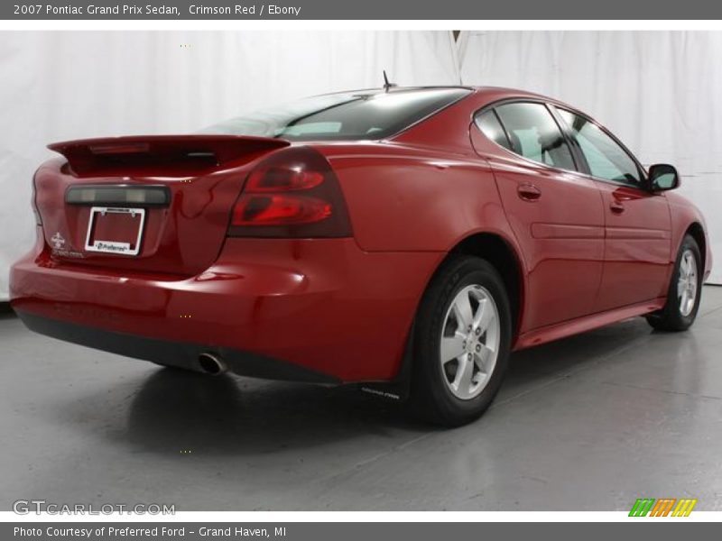Crimson Red / Ebony 2007 Pontiac Grand Prix Sedan