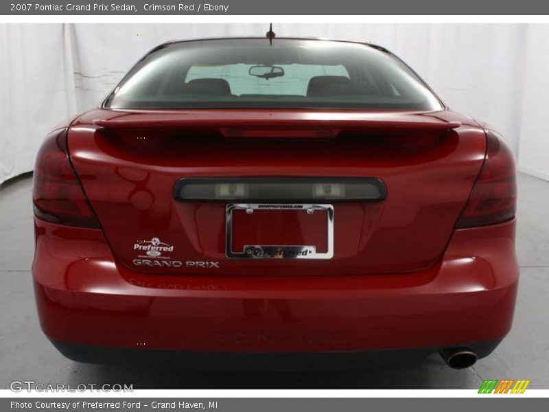 Crimson Red / Ebony 2007 Pontiac Grand Prix Sedan