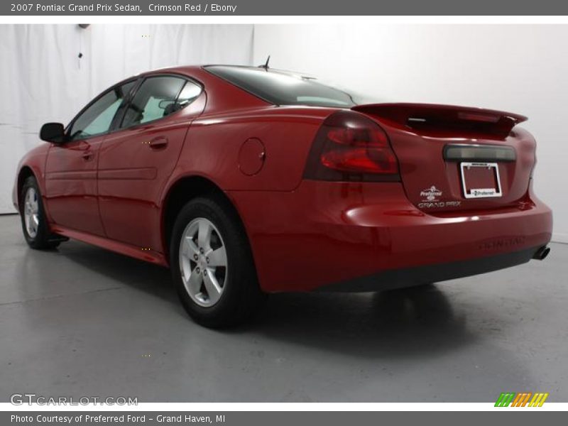 Crimson Red / Ebony 2007 Pontiac Grand Prix Sedan