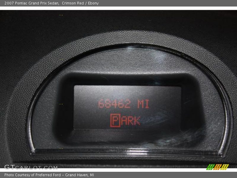 Crimson Red / Ebony 2007 Pontiac Grand Prix Sedan