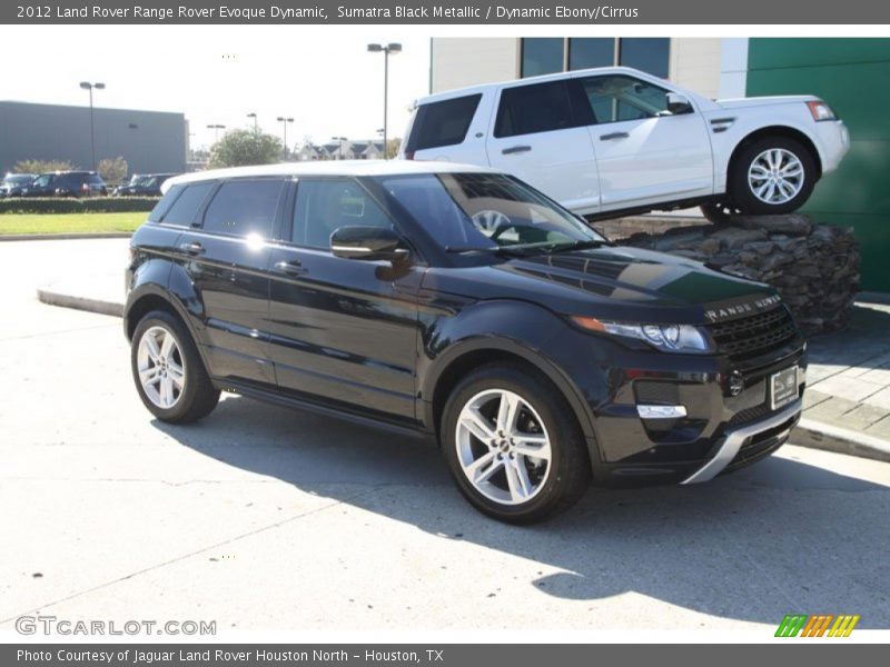 Sumatra Black Metallic / Dynamic Ebony/Cirrus 2012 Land Rover Range Rover Evoque Dynamic