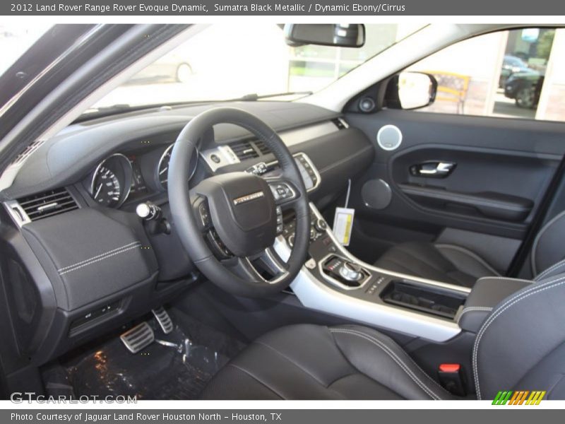 Sumatra Black Metallic / Dynamic Ebony/Cirrus 2012 Land Rover Range Rover Evoque Dynamic