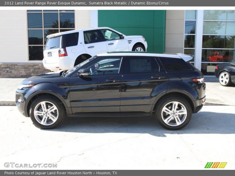Sumatra Black Metallic / Dynamic Ebony/Cirrus 2012 Land Rover Range Rover Evoque Dynamic