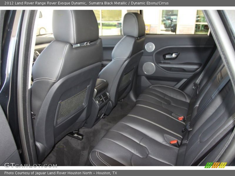 Sumatra Black Metallic / Dynamic Ebony/Cirrus 2012 Land Rover Range Rover Evoque Dynamic