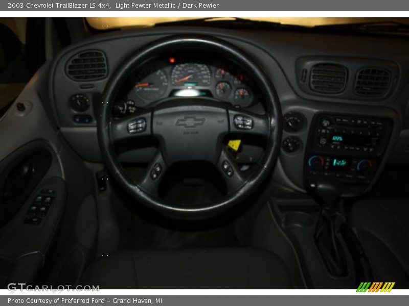 Light Pewter Metallic / Dark Pewter 2003 Chevrolet TrailBlazer LS 4x4
