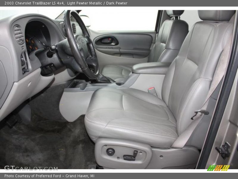Light Pewter Metallic / Dark Pewter 2003 Chevrolet TrailBlazer LS 4x4