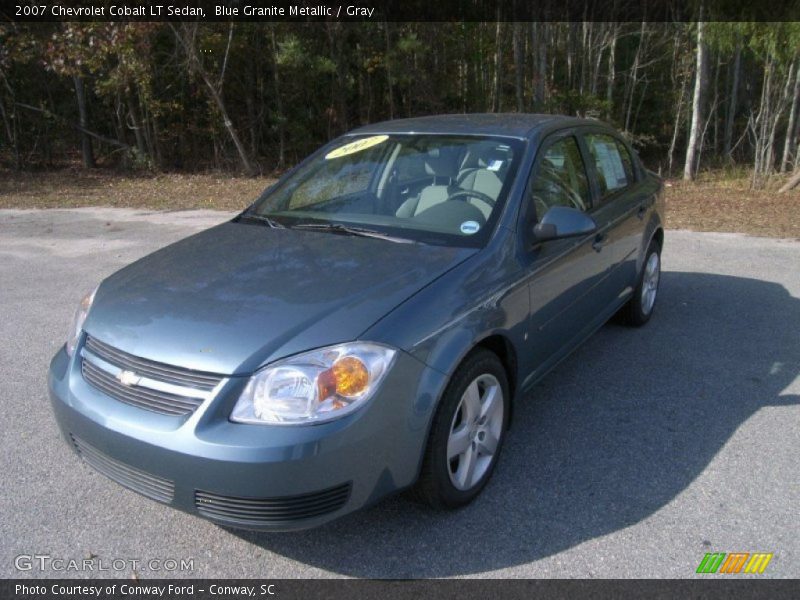 Blue Granite Metallic / Gray 2007 Chevrolet Cobalt LT Sedan