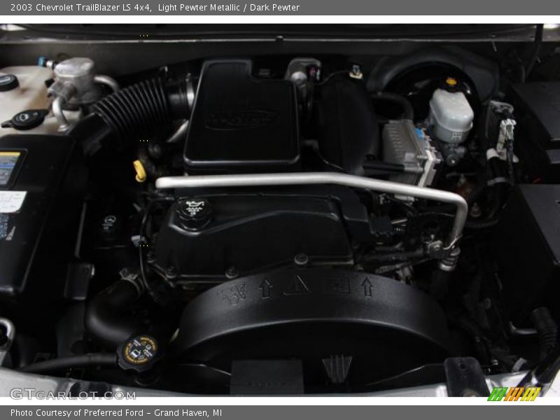 Light Pewter Metallic / Dark Pewter 2003 Chevrolet TrailBlazer LS 4x4