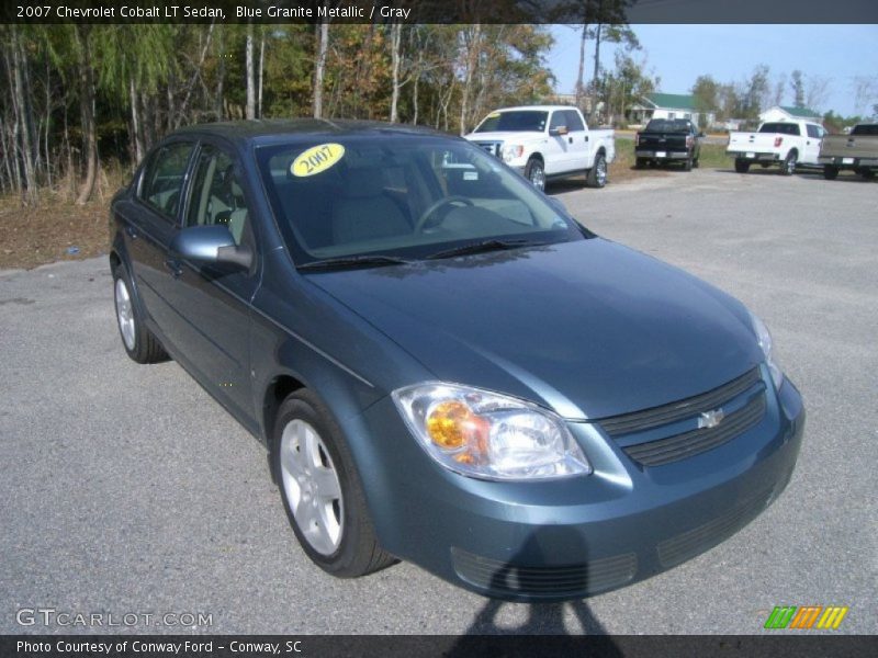 Blue Granite Metallic / Gray 2007 Chevrolet Cobalt LT Sedan