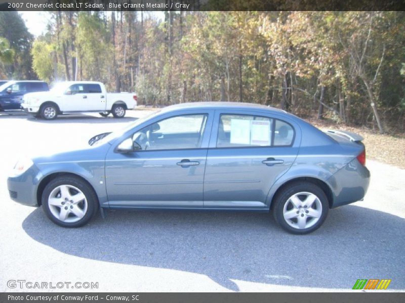 Blue Granite Metallic / Gray 2007 Chevrolet Cobalt LT Sedan