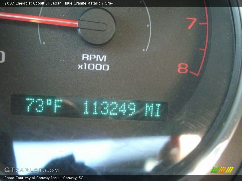 Blue Granite Metallic / Gray 2007 Chevrolet Cobalt LT Sedan