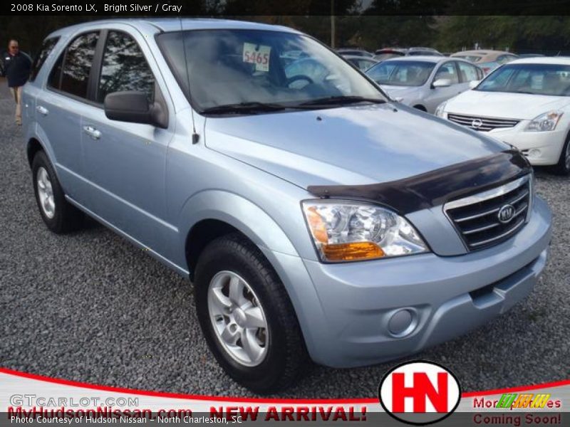 Bright Silver / Gray 2008 Kia Sorento LX