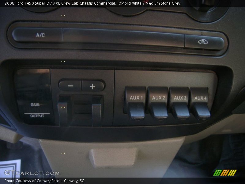Oxford White / Medium Stone Grey 2008 Ford F450 Super Duty XL Crew Cab Chassis Commercial