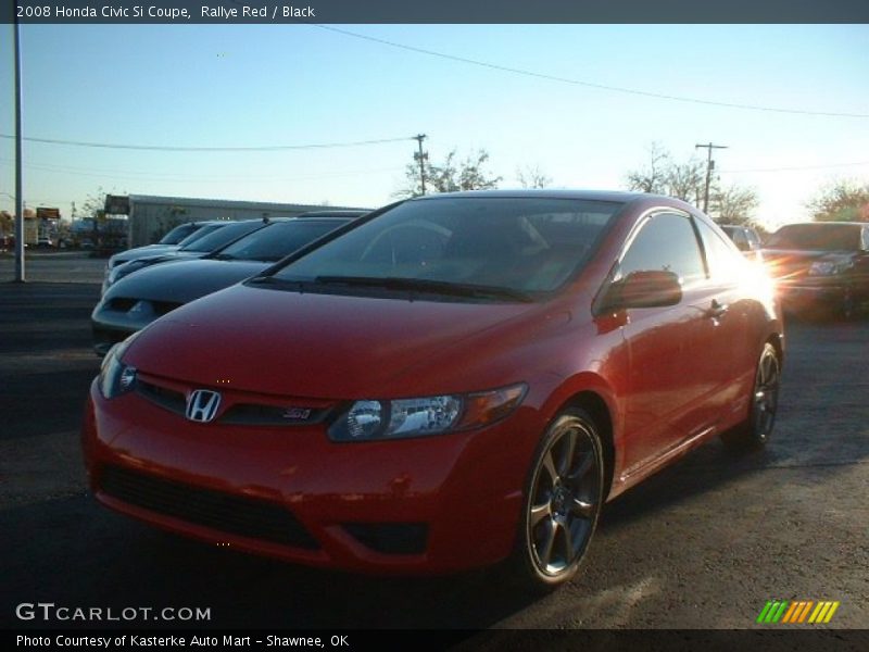 Rallye Red / Black 2008 Honda Civic Si Coupe