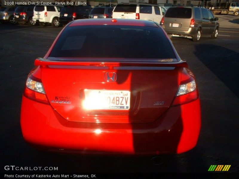 Rallye Red / Black 2008 Honda Civic Si Coupe