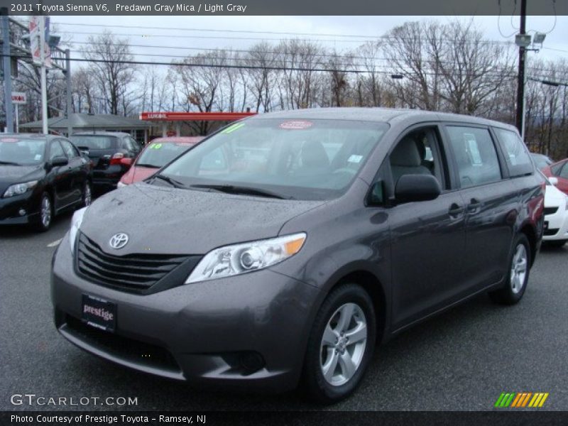 Predawn Gray Mica / Light Gray 2011 Toyota Sienna V6