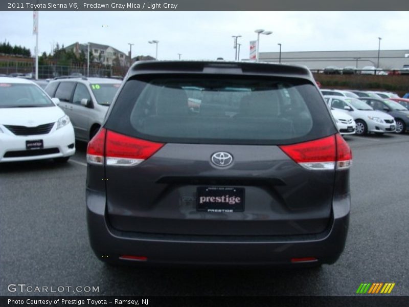 Predawn Gray Mica / Light Gray 2011 Toyota Sienna V6