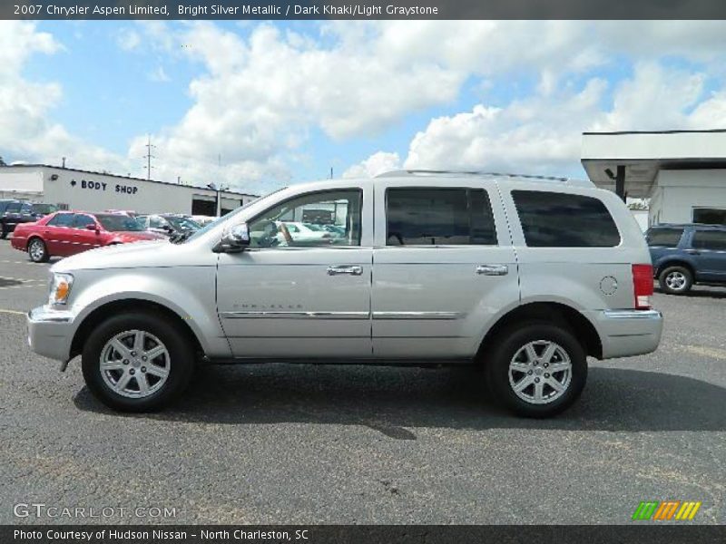 Bright Silver Metallic / Dark Khaki/Light Graystone 2007 Chrysler Aspen Limited