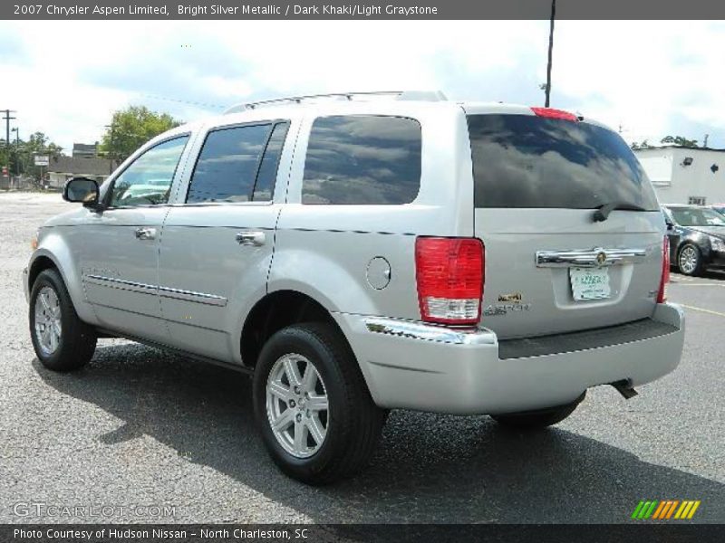 Bright Silver Metallic / Dark Khaki/Light Graystone 2007 Chrysler Aspen Limited
