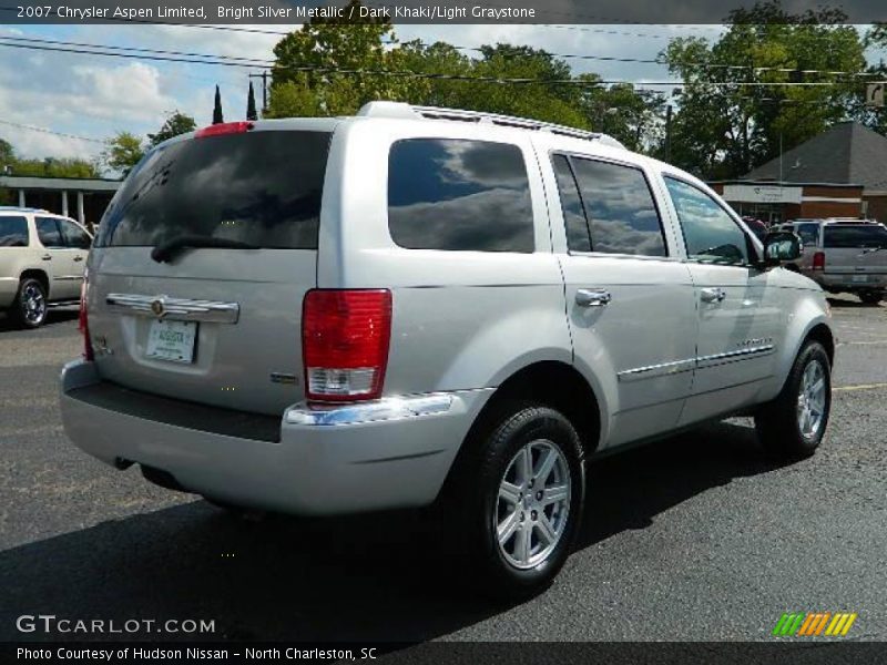 Bright Silver Metallic / Dark Khaki/Light Graystone 2007 Chrysler Aspen Limited