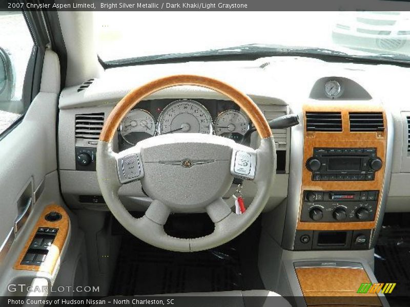 Bright Silver Metallic / Dark Khaki/Light Graystone 2007 Chrysler Aspen Limited