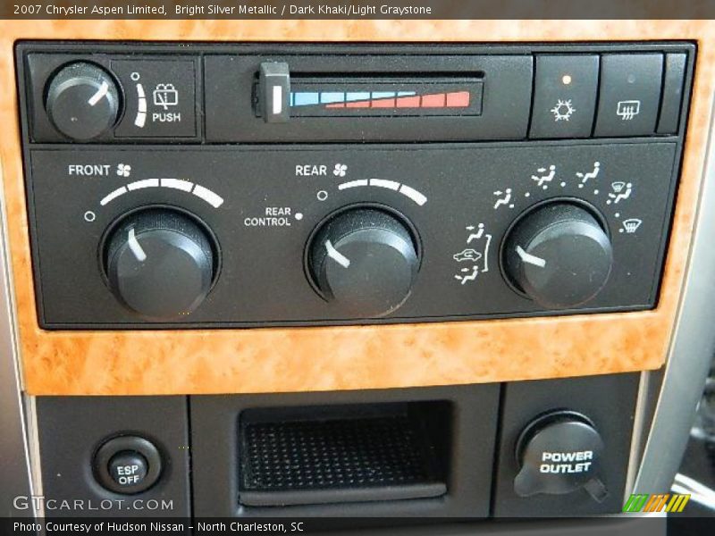 Bright Silver Metallic / Dark Khaki/Light Graystone 2007 Chrysler Aspen Limited