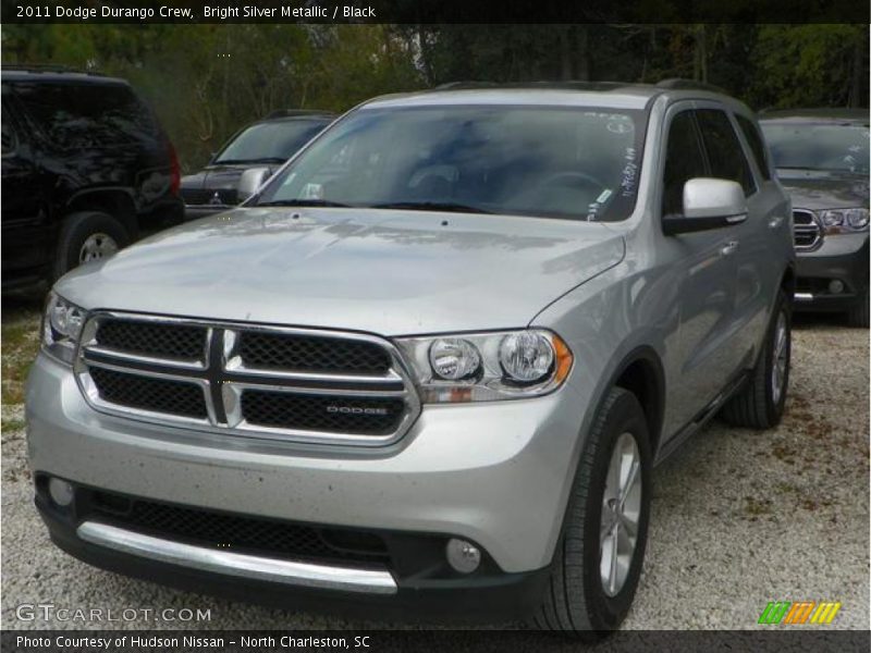Bright Silver Metallic / Black 2011 Dodge Durango Crew