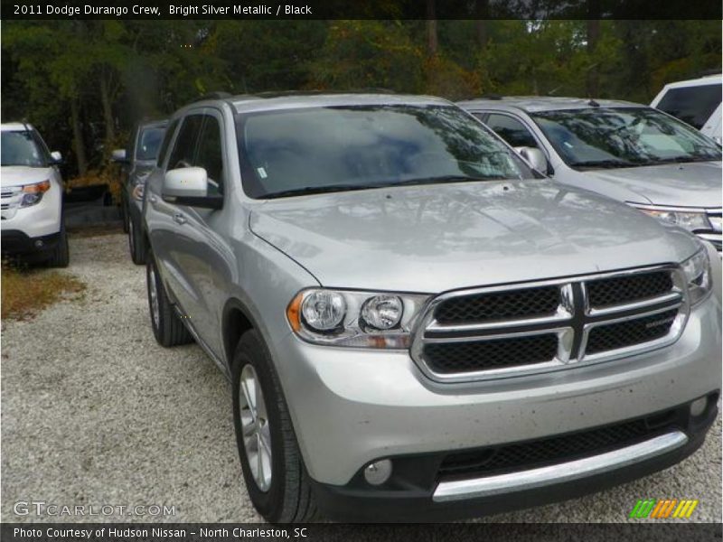Bright Silver Metallic / Black 2011 Dodge Durango Crew