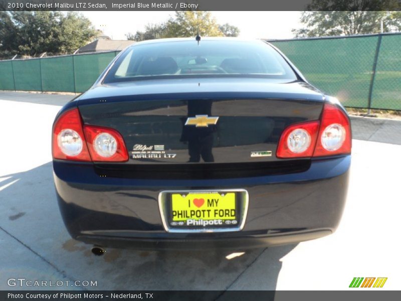Imperial Blue Metallic / Ebony 2010 Chevrolet Malibu LTZ Sedan