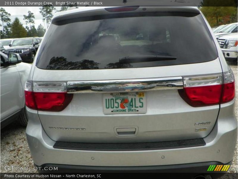 Bright Silver Metallic / Black 2011 Dodge Durango Crew