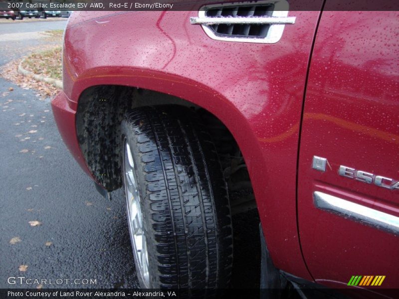 Red-E / Ebony/Ebony 2007 Cadillac Escalade ESV AWD
