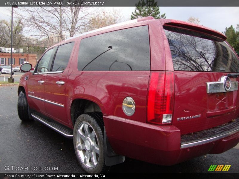 Red-E / Ebony/Ebony 2007 Cadillac Escalade ESV AWD