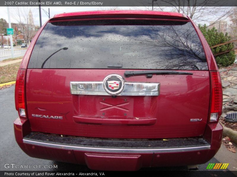 Red-E / Ebony/Ebony 2007 Cadillac Escalade ESV AWD