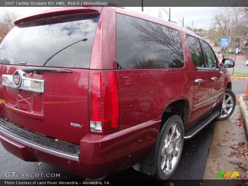 Red-E / Ebony/Ebony 2007 Cadillac Escalade ESV AWD