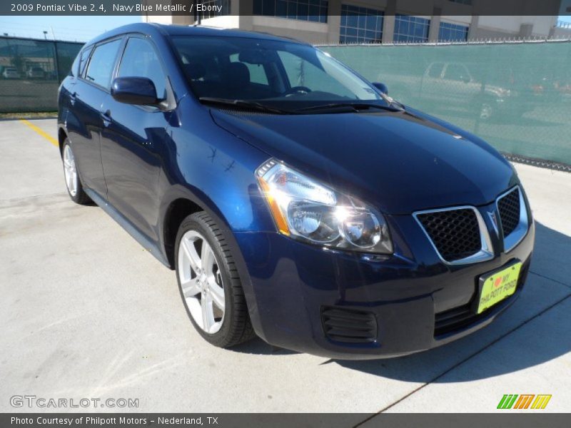 Navy Blue Metallic / Ebony 2009 Pontiac Vibe 2.4