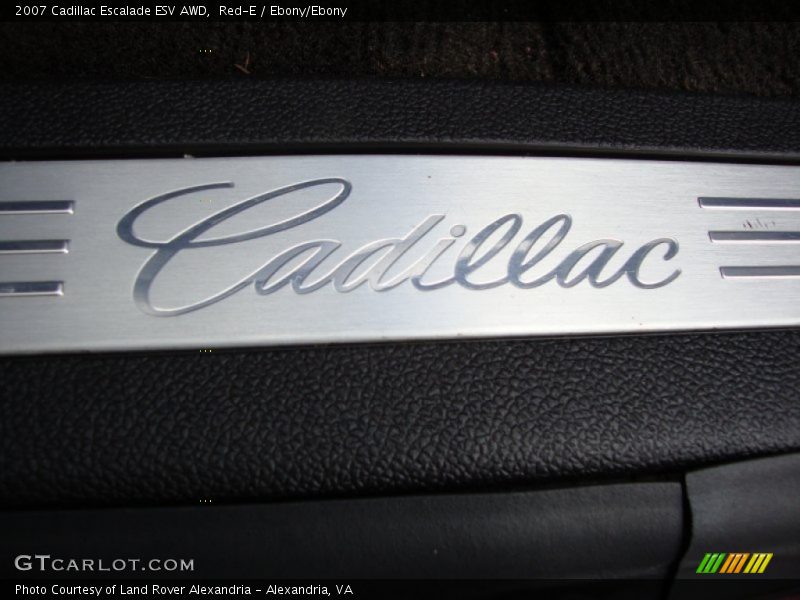 Red-E / Ebony/Ebony 2007 Cadillac Escalade ESV AWD
