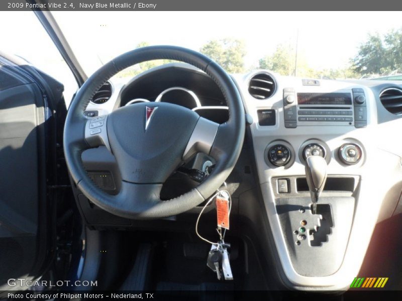 Navy Blue Metallic / Ebony 2009 Pontiac Vibe 2.4