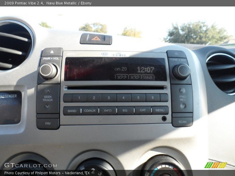 Navy Blue Metallic / Ebony 2009 Pontiac Vibe 2.4