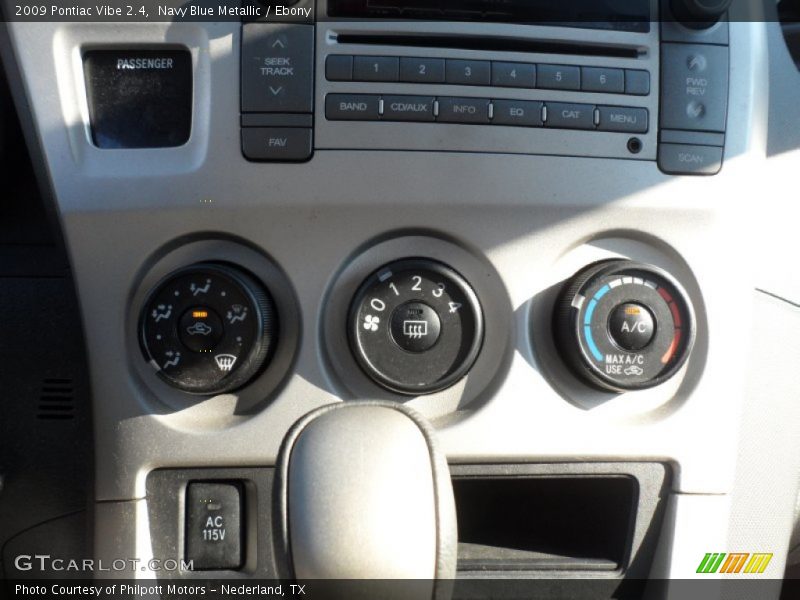 Navy Blue Metallic / Ebony 2009 Pontiac Vibe 2.4