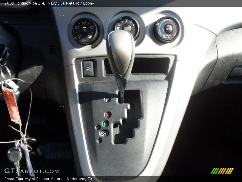 Navy Blue Metallic / Ebony 2009 Pontiac Vibe 2.4