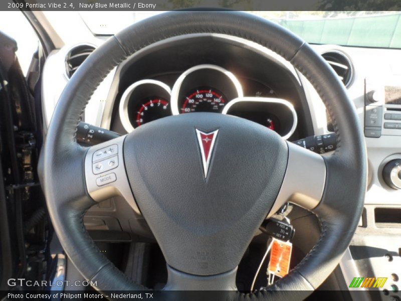 Navy Blue Metallic / Ebony 2009 Pontiac Vibe 2.4