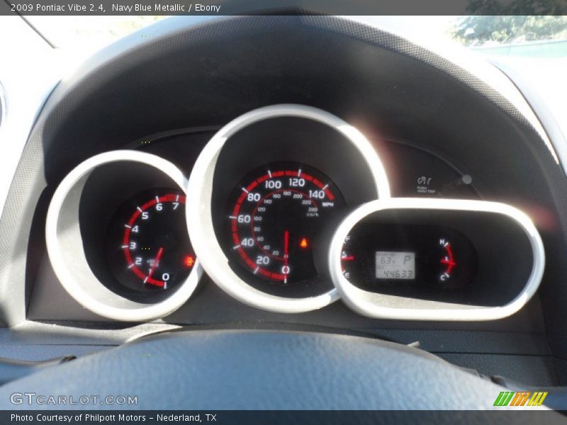 Navy Blue Metallic / Ebony 2009 Pontiac Vibe 2.4