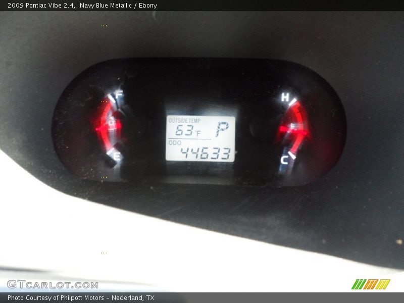 Navy Blue Metallic / Ebony 2009 Pontiac Vibe 2.4