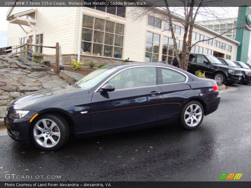 Monaco Blue Metallic / Saddle Brown/Black 2008 BMW 3 Series 335xi Coupe