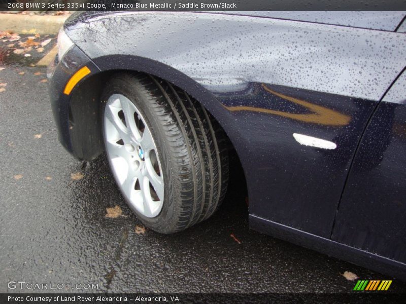 Monaco Blue Metallic / Saddle Brown/Black 2008 BMW 3 Series 335xi Coupe