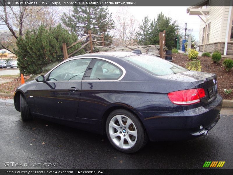 Monaco Blue Metallic / Saddle Brown/Black 2008 BMW 3 Series 335xi Coupe