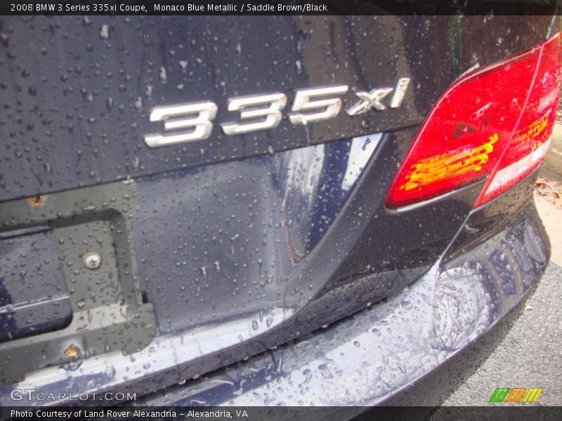 Monaco Blue Metallic / Saddle Brown/Black 2008 BMW 3 Series 335xi Coupe